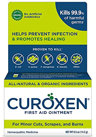 CUROXEN First Aid Ointment for Minor Cuts, Scrapes & Burns, 0.5 Oz