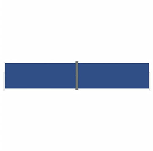 vidaXL Tenda da Sole Laterale Retrattile Blu 200x1000 cm