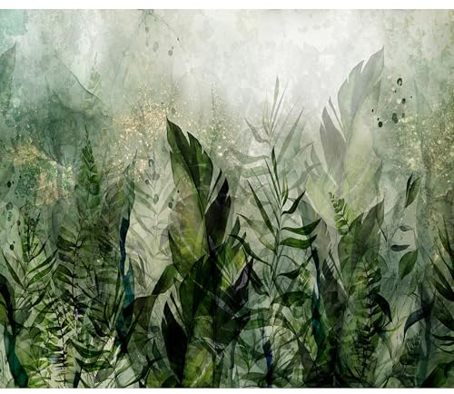 murando - Fototapete selbstklebend Dschungel, 343x256 cm, Schlafzimmer | Selbstklebend ohne Kleister, Full HD Druck, ideal fürs Wohn- oder Schlafzimmer, schnelle Montage, lichtbeständig, geruchsfrei