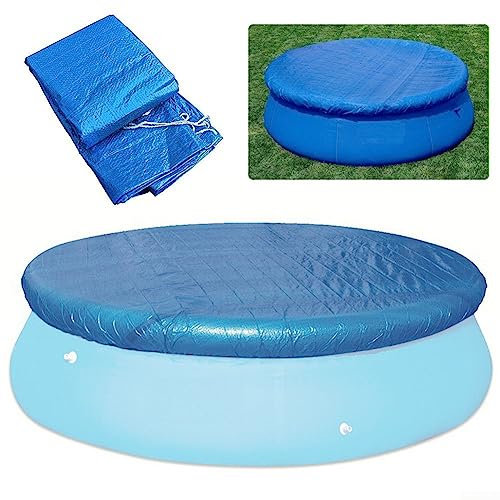 Poolabdeckung, rund, PE-Gewebe, Planschbecken, Kuppelabdeckungen, Garten, Outdoor, verhindert Wind, verhindert Blätter, Pool-Schutz, 305 cm