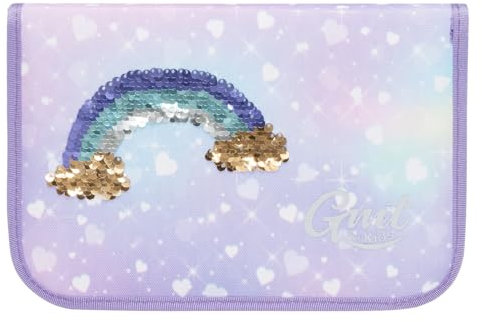 GMT for Kids Federmäppchen Set, Schlampermäppchen für Mädchen, Schlamperbox mit leuchtenden Buntstiften, Lineal,Großem Fassungsvermögen Mäppchen für Jungen-Einhorn