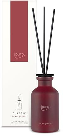 ipuro - Classic Raumduft Jardin - 75ml | Raumerfrischer mit Limette, Bergamotte, Magnolie & Rose, Nelke & Amber | Exotischer Garten Duft | Diffuser mit Stäbchen | Lufterfrischer Wohnung