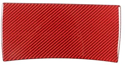 SEQLTWFC Kompatibel mit 2013–18 Nissan Pathfinder, weiche Kohlefaser, Autodach, Brillenbox, Aufbewahrungstafel, Aufkleber, Auto-Innenraum-Zubehör (Color : Red)