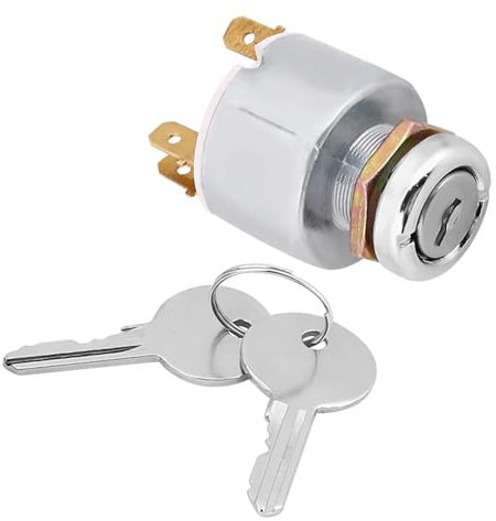 Interruttore Accensione Interruttore Accensione Universale Auto 12V 3 Posizioni ON/OFF Accensione Avvio Con 2 Chiavi 19mm Per Accensione Del Trattore Con Blocco Erruttore Accensione