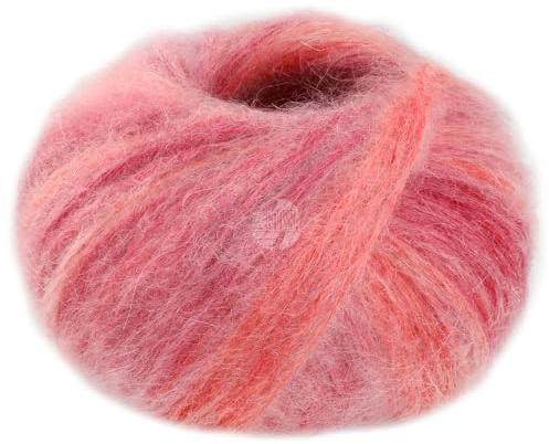LANA GROSSA Superkid Seta | Zartes Schlauchgarn aus Superkid Mohair mit Seide | Handstrickgarn aus 65% Mohair (Superkid) & 35% Seide | 25g Wolle zum Stricken & Häkeln | 100m Garn FB104