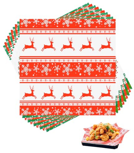 100 PCS Papel para Envolver Alimentos, 18 x 18 CM Papel Encerado para Alimentos, Papel Antigrasa Alimentos, Papel de Hornear, Ideal para Hamburguesas, Patatas Fritas, Pollo Frito y Pan