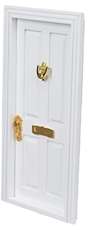 Ornement Miniature de Porte Blanche à Quatre Vantaux en Bois | Modèles de Mini Meubles, Décor de Maquette D’appartement, Projets de Fin D’études