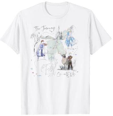 Sketch de Disney La Reine des neiges 2 : Le voyage nous connecte T-Shirt