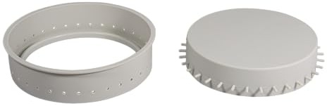Rayher Silikon Gießform Untersetzer mit Lochrand, 15 cm ø, Höhe 4 cm, zum Ausgießen mit Kreativ Beton, Art Resin Gießharz, Raysin-Gießpulver, Gießform Schale, 36198000, Grau
