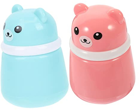 FOYTOKI Talkumpuder Puderquasten Etui 2 Stück Schwamm Material Reise Behälter Für Losen Puder Und Kosmetikpu