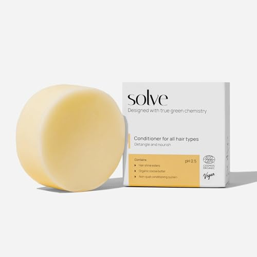 solve – Après-shampoing solide nourrissant | Cheveux bouclés & abîmés | Soins cheveux naturels | Sans sulfates & plastique | Ecocert Bio