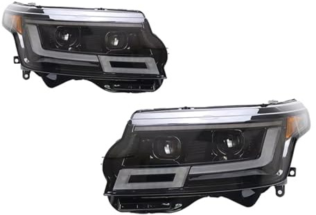 RCUIHGFB Faro Principale Compatibile con Land per Rover per Range 2013-2018 Kit Completo Accessori Fari Anteriori Lenti Proiettori E Auto