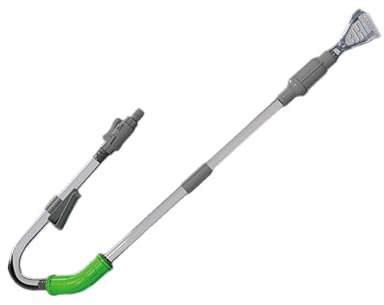 1. Grattoirs et aspirateur robustes pour aquarium avec poignée réglable pour l'entretien de l'eau de poisson (120 chars) nettoyage des aquariums avec siphon et racloirs