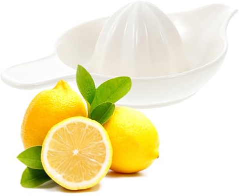 HOMSFOU Presse-citron Manuel en Céramique Cuisine Domestique, Extracteur de Jus D’agrumes Léger et Portable, Outil Multifonction pour Oranges, Citrons et Kiwis, Maison et Bar