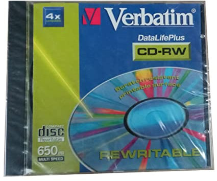 Verbatim Cdrw74 CDRW 650 m B 1pk