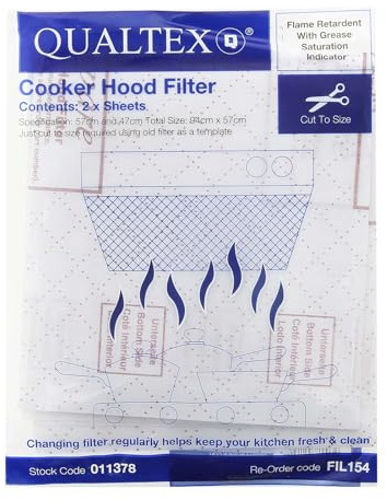 Cooker Hood Grease Filters Universal x2 55cm X 60cm