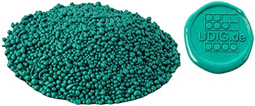Perlensiegellack Türkis Nr. 3200-500 g, Siegellack Granulat blau-grün für brechende Siegel