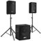 VONYX VX0812BT Pack Sono DJ Actif 2.1-800W, 8Ohm, avec Bluetooth, Subwoofer 12 Pouces, 2 Enceintes 8 Pouces, Égaliseur de Son, Lecteur MP3 USB/SD, Idéal pour Vos Soirées et Vos Évènements
