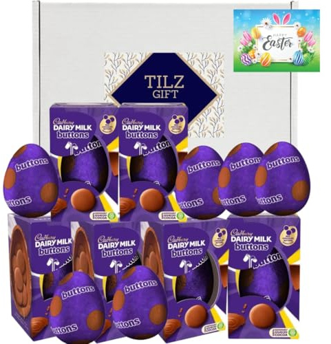Large Easter Eggs Chocolate - 6x Cadbury Easter Egg Bulk, Cadbury Bundle, Egg For School, Business, Bulk Easter Chocolate Gift Egg, Easter Hunt (CARAMEL)
