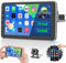 Hikity Touchscreen Auto Stereo Bluetooth 1 Din con Navi Android Autoradio Bluetooth con Schermo Ruotabile da 10 Pollici Touchscreen Car Radio con Mirror Link USB SWC Mic FM EQ Telecamera Retromarcia