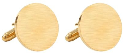 Homxi Herren Manschettenknöpfe,Manschettenknöpfe Herren Legierung Matt Rund Hemd Manschettenknöpfe Herren Rosegold