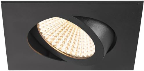 SLV NEW TRIA UNIVERSAL 68, Deckeneinbauleuchte, 2500/3000/4000K, 60°, IP 20, quadratisch, schwarz