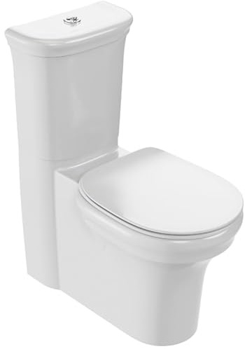 WC à poser sans bride sortie universelle JACOB DELAFON Cléo 1889 avec abattant extra-plat frein de chute