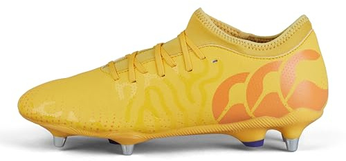 Canterbury Mens Speed Infinite Team 2025 Soft Ground Rugby Boots (14) (Yellow/Orange)
