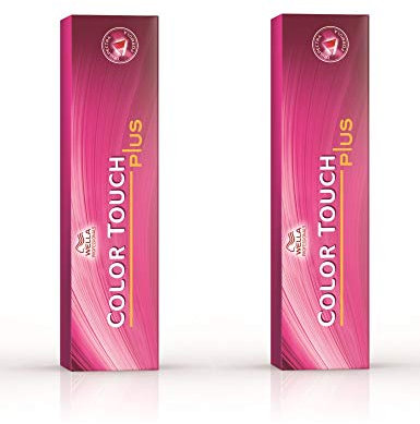 Color Touch Plus 77/07 Lot de 2 flacons de peinture Blond moyen intense et brun naturel 60 ml