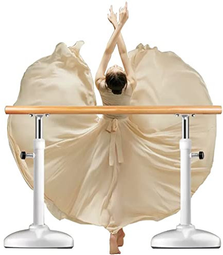 Ballettstange Ballettstange aus Stahl mit Massivholzgriff, geeignet for die Verlängerungsstange im Haushalt/Tanzstudio/Fitnessstudio, tragbar 500 kg (Size : 2.5M/8.2FT)