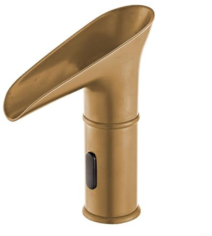 Infrared Sensing Faucet,Modern Waterfall Bath Taps with Infrared Sensor and Led Temperature Display for Bathroom Kitchen(Gold)