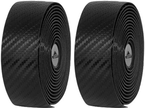 TRIWONDER Nastri Manubrio Bici da Corsa, 2 Pezzi Nastro Manubrio per Gravel e MTB, in Eva Antivibrante e Antiscivolo, Handlebar Tape per Ciclismo (00 Nero - 2 Pezzi)