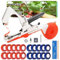 Machine à Attacher Les Plantes,Fourni avec 10 000 Clous et 20 Rouleaux de Ruban Adhésif de Couleur,Pince Attache Tomate,Attache Plante Grimpante, Concerner Jardin Fruits Légume Fleurs Vigne