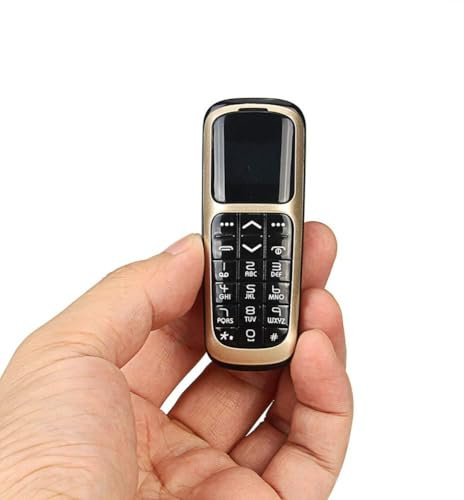 Juroupi V2 Mini BT Mobile Phone Dialer Pocket Cellphone Micro Mobile Phone (Black)