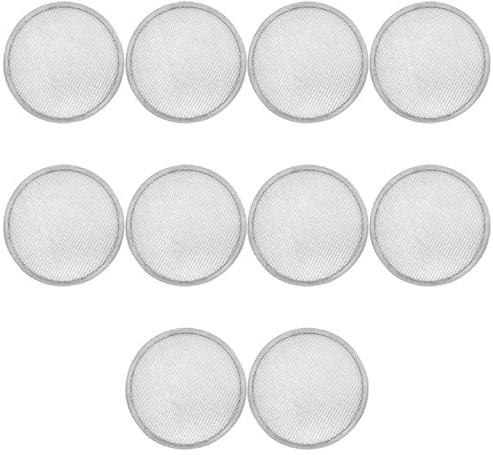 10 Pack Stainless Steel Sprouting Lids for 86mm Wide Mouth Mason Jars - Reusable Mesh Filter Strainer Screens for Beans, Alfalfa, Broccoli Sprouts - Easy Clean
