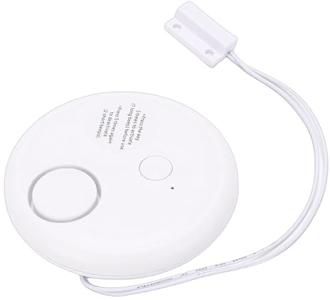 Garsent Alarme de Capteur de Bris de Verre, Détecteur de Bris de Verre sans Fil 120 DB, Alarme de Fenêtre, Capteur de Vibrations Antivol pour la sécurité des Fenêtres et des Portes de