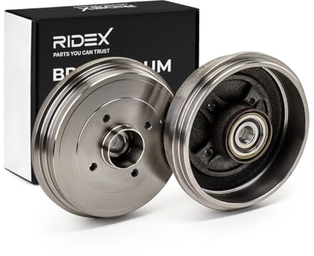RIDEX 123B0335 2x Tamburo freno con anello sensore ABS con cuscinetto ruota con supporto/cuscinetto Compatibilità con RENAULT Clio IV Hatchback BH