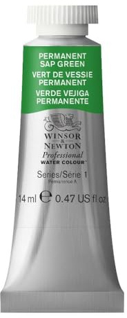 Winsor & Newton Professional Watercolor, 14ml Tube, Permanent Sap Green