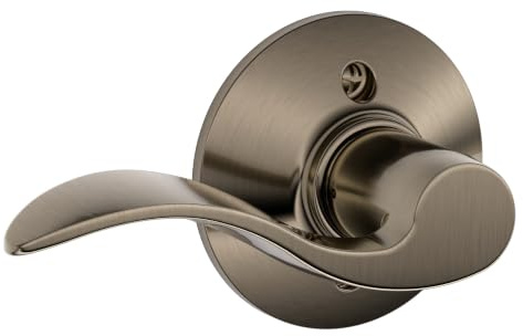 SCHLAGE Accent Non-Turning Dummy Door Handle, Right Handed, Antique Pewter