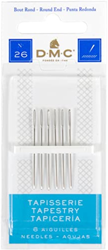 DMC 1767-26 Tapestry Hand Needles, 6-Pack, Size 26