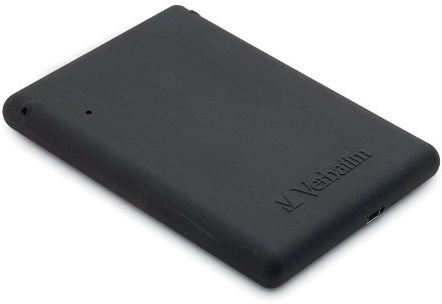 Verbatim Titan XS 97179 - Hard disk esterno portatile, USB 2.0, 500 GB, con involucro in gomma robusta, colore: Nero