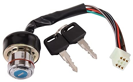 GOOFIT Interruttore a chiave di accensione a 6 fili sostituzione per Taotao Roketa Sunl Kazuma Baja Pocket Mini Bike