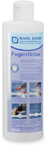 Karl Dahm® Fugenfärber Leinenweiß 237 ml – Hochwertige Fugenfarbe für Innen & Außen | Wasser- & schmutzabweisend | Einfache Anwendung Art. 12408