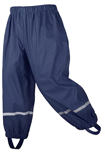 amiyan Kinder Regenhose wasserdichte Atmungsaktiv Buddelhose Matschhose für Mädchen Jungen Dunkelblau 110/116