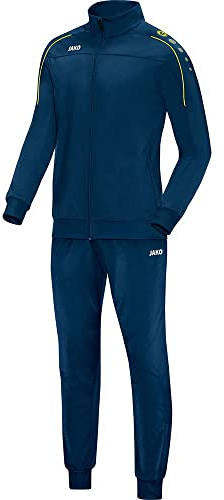 JAKO Träningsoverall för män polyester Classico, nattblå/citro, 4XL, M9150