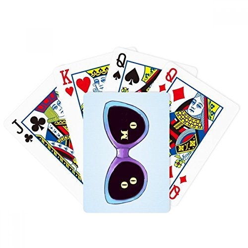 Colorized Illustrazione modello occhiali da sole poker che gioca il gioco da tavolo magico di divertimento della carta