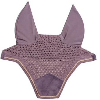 Kentucky Horsewear - Wellington Fliegenmütze - Samt - Lila - Für Pferd