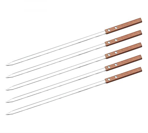 HMTE 40 cm Hammelfleischspieß Grillspieß Grill Edelstahl Flachschild Eisen Hartlöten Wort Utensilien Zubehör Bratnadel
