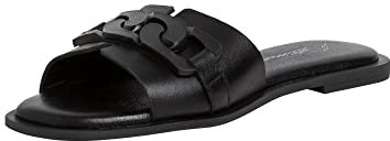 Tamaris Donna Mocassini, Signora Pantofole,Scarpe da College,Pantofola,Scarpe Basse,Elegante,Scarpe Business,Ufficio,Black Leather,36 EU