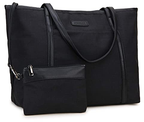 VX VONXURY Bolso Portátil Grande para Mujer - 15.6 Pulgadas Tote con Bolsa Pequeña - Shopper para Trabajo, Universidad y Compras